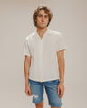 Camisa Blanca Relax Textura,BLANCO